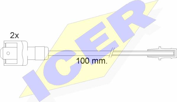 Icer 610010 E C - Xəbərdarlıq Kontakt, əyləc padinin aşınması furqanavto.az