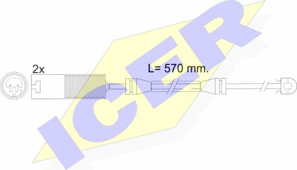 Icer 610395 E C - Xəbərdarlıq Kontakt, əyləc padinin aşınması furqanavto.az