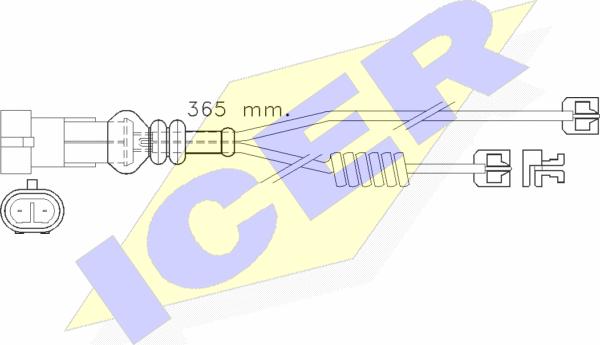 Icer 610301 E C - Xəbərdarlıq Kontakt, əyləc padinin aşınması furqanavto.az