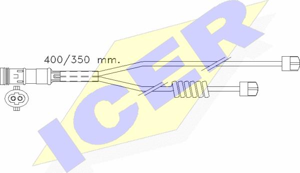 Icer 610338 E C - Xəbərdarlıq Kontakt, əyləc padinin aşınması furqanavto.az