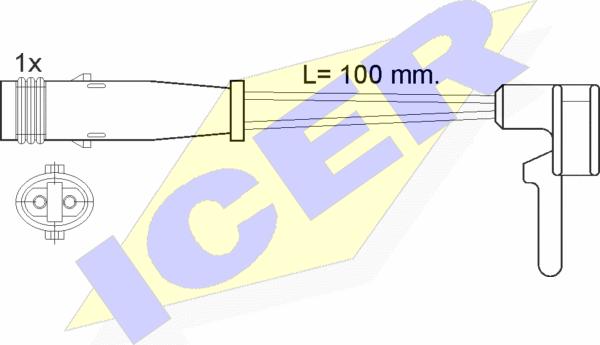 Icer 610323 E C - Xəbərdarlıq Kontakt, əyləc padinin aşınması furqanavto.az