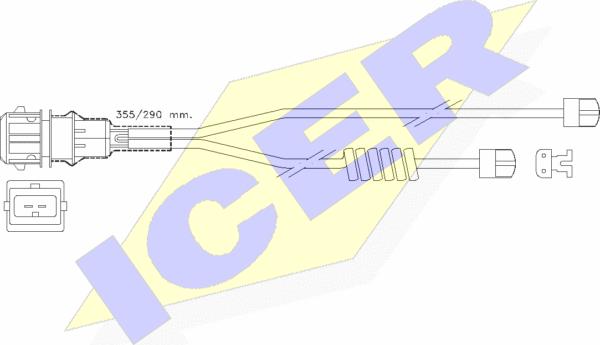 Icer 610254 E C - Xəbərdarlıq Kontakt, əyləc padinin aşınması furqanavto.az