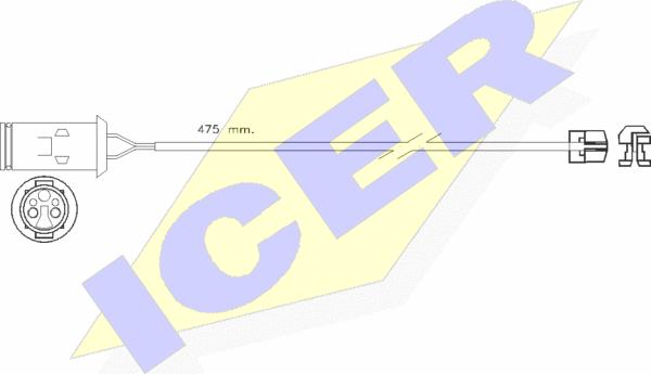 Icer 610255 E C - Xəbərdarlıq Kontakt, əyləc padinin aşınması furqanavto.az