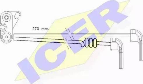 Icer 610280 C - Xəbərdarlıq Kontakt, əyləc padinin aşınması furqanavto.az