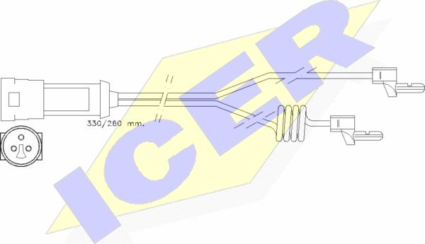 Icer 610234 E C - Xəbərdarlıq Kontakt, əyləc padinin aşınması furqanavto.az