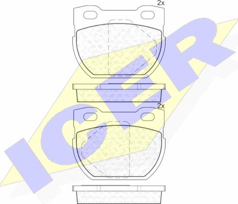 Icer 141090-201 - Əyləc altlığı dəsti, əyləc diski www.furqanavto.az