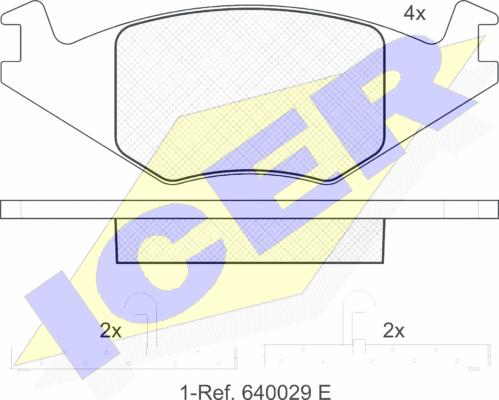 Icer 180461 - Əyləc altlığı dəsti, əyləc diski furqanavto.az