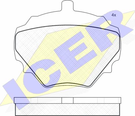 Icer 180231 - Əyləc altlığı dəsti, əyləc diski furqanavto.az