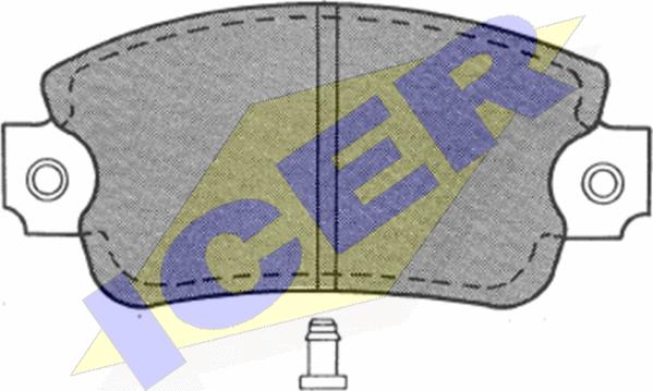 Icer 180238 - Əyləc altlığı dəsti, əyləc diski furqanavto.az