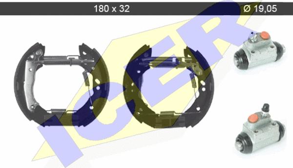 Icer 79KT0096 C - Əyləc Başlığı Dəsti furqanavto.az