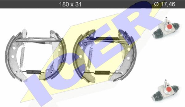 Icer 79KT0002 C - Əyləc Başlığı Dəsti furqanavto.az