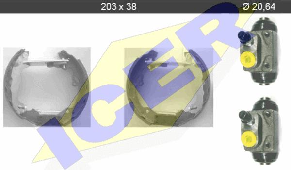 Icer 79KT0034 C - Əyləc Başlığı Dəsti furqanavto.az