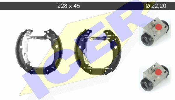 Icer 79KT0022 C - Əyləc Başlığı Dəsti furqanavto.az