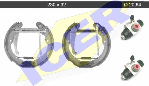 Icer 79KT0073 C - Əyləc Başlığı Dəsti furqanavto.az