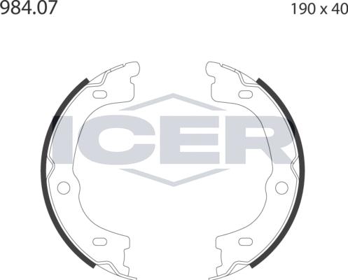 Icer 79PB4048 C - Əyləc başlığı dəsti, dayanacaq əyləci furqanavto.az