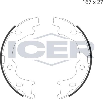 Icer 79PB4050 C - Əyləc başlığı dəsti, dayanacaq əyləci furqanavto.az