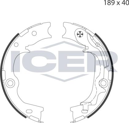 Icer 79PB4052 C - Əyləc başlığı dəsti, dayanacaq əyləci furqanavto.az