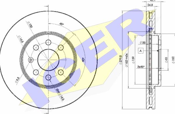 Icer 78BD9001-2 - Əyləc Diski furqanavto.az