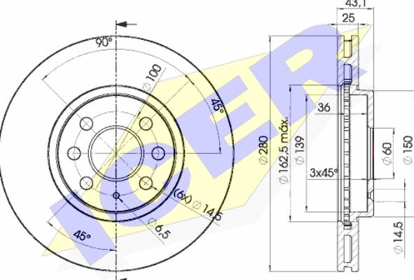 Icer 78BD9007-2 - Əyləc Diski furqanavto.az