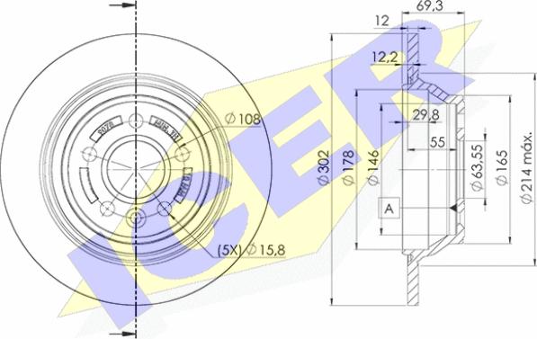 Icer 78BD9078-1 - Əyləc Diski furqanavto.az