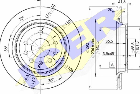 Icer 78BD9114-2 - Əyləc Diski furqanavto.az