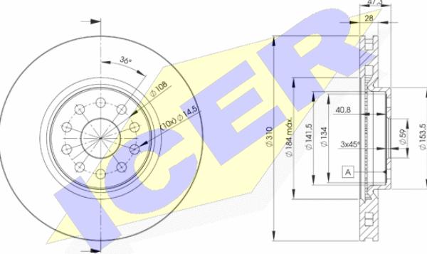 Icer 78BD4921-2 - Əyləc Diski furqanavto.az