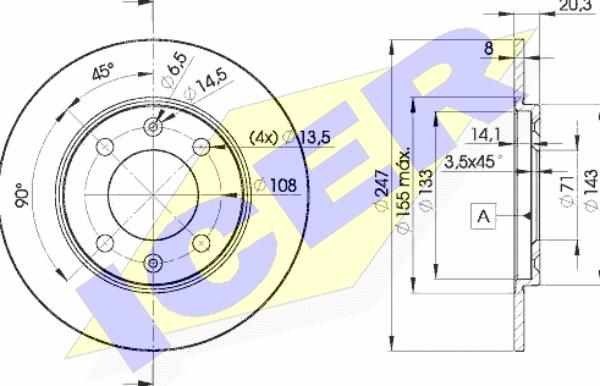 Icer 78BD4699-2 - Əyləc Diski furqanavto.az