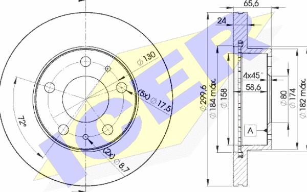 Icer 78BD4682-2 - Əyləc Diski furqanavto.az