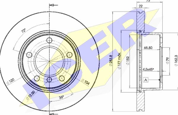 Icer 78BD4629-2 - Əyləc Diski furqanavto.az