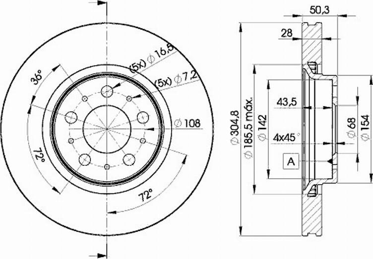 Icer 78BD4045 - Əyləc Diski furqanavto.az