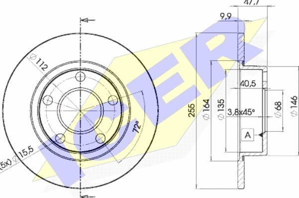 Icer 78BD4062-2 - Əyləc Diski furqanavto.az