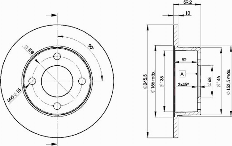 Icer 78BD4010 - Əyləc Diski furqanavto.az