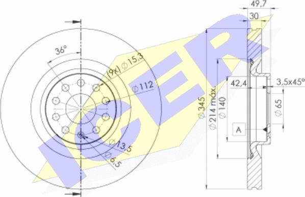 Icer 78BD4083-1 - Əyləc Diski furqanavto.az