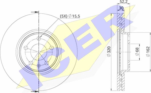 Icer 78BD4039-2 - Əyləc Diski furqanavto.az