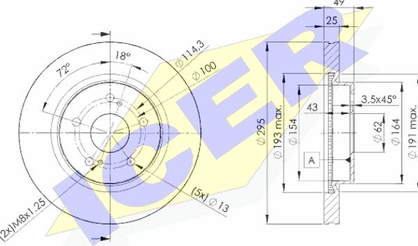 Icer 78BD4803-2 - Əyləc Diski furqanavto.az