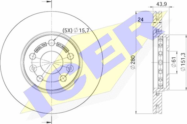 Icer 78BD4294-2 - Əyləc Diski furqanavto.az