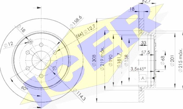 Icer 78BD4203-2 - Əyləc Diski furqanavto.az