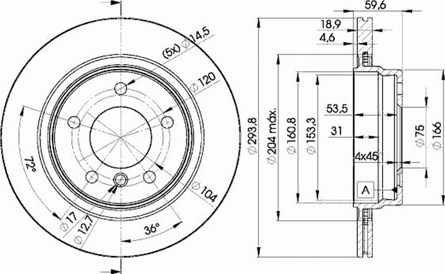 Icer 78BD5563 - Əyləc Diski furqanavto.az