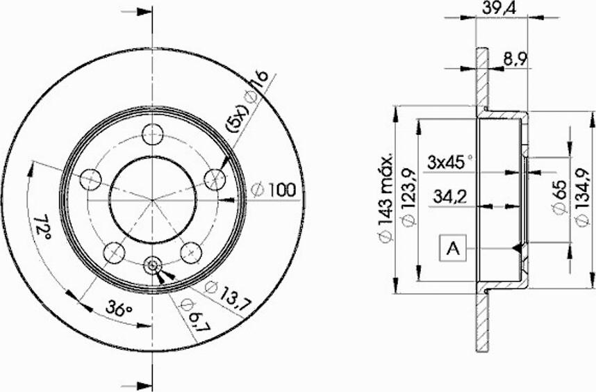 Icer 78BD5601 - Əyləc Diski furqanavto.az