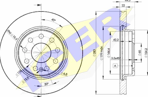 Icer 78BD5614-2 - Əyləc Diski furqanavto.az