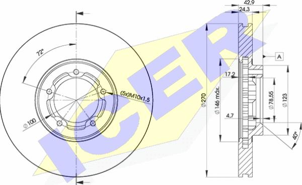 Icer 78BD5611-2 - Əyləc Diski furqanavto.az