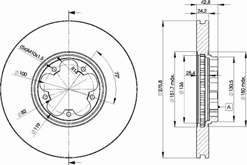 Icer 78BD5612 - Əyləc Diski furqanavto.az