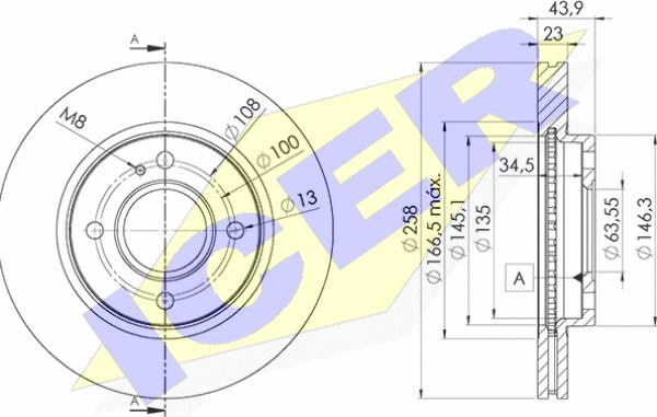 Icer 78BD5636-2 - Əyləc Diski furqanavto.az