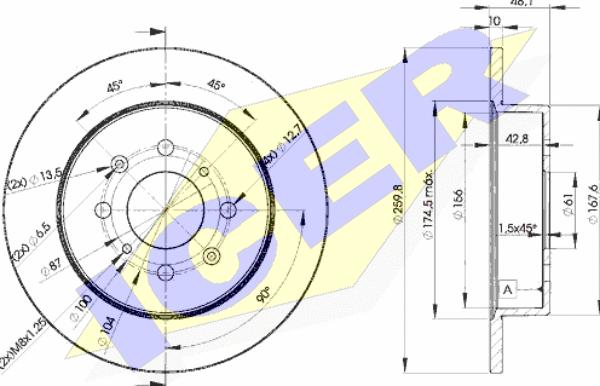 Icer 78BD5106-2 - Əyləc Diski furqanavto.az