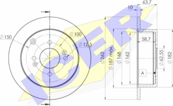 Icer 78BD5102-2 - Əyləc Diski furqanavto.az