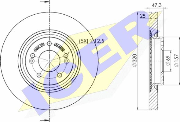 Icer 78BD5271-2 - Əyləc Diski furqanavto.az