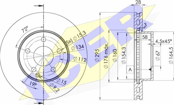 Icer 78BD6475-2 - Əyləc Diski furqanavto.az