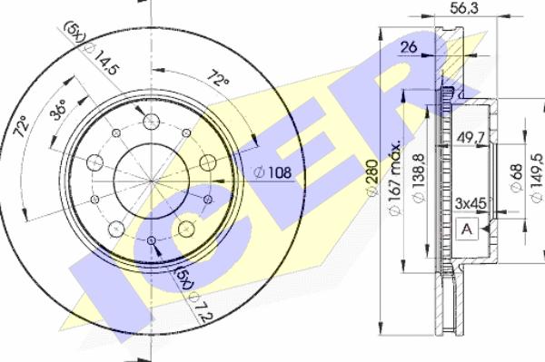 Icer 78BD6567-2 - Əyləc Diski furqanavto.az