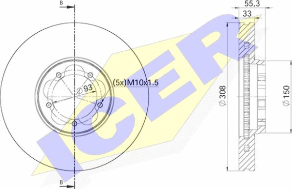 Icer 78BD6539-1 - Əyləc Diski furqanavto.az