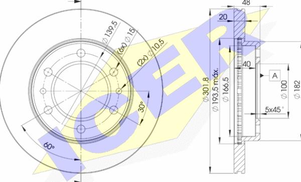 Icer 78BD6004-2 - Əyləc Diski furqanavto.az